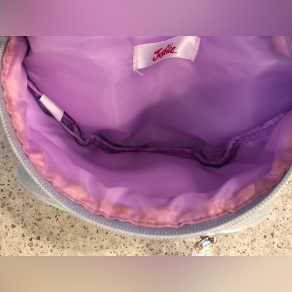 Justice Denim Flip Sequin Belt Bag Unicorn - Picture 9 of 14